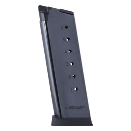 1911 Officer .45 Blued Finish 7 Round Mag (With Removable Butt Plate and Follower)
