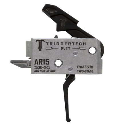 AR15 Duty Style Straight Two Stage Trigger With Black Finish 3.5lb Pull
