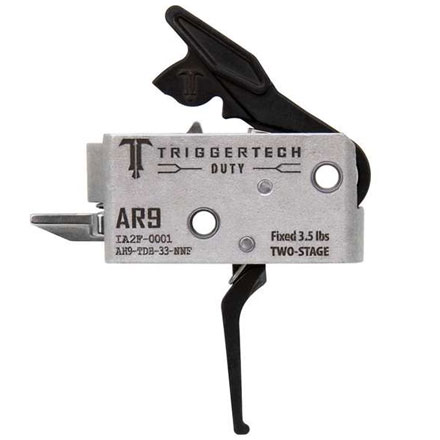 AR9 PCC Duty Style Straight Two Stage Trigger With Black Finish 3.5lb Pull