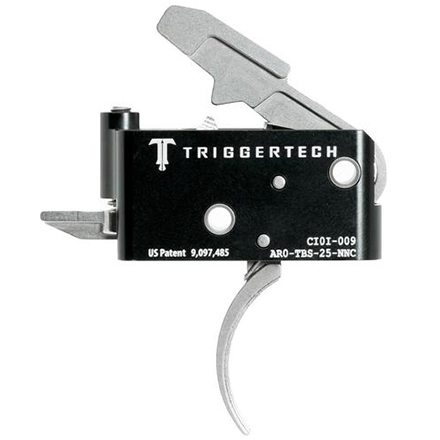 AR-15 Adaptable Curved Two Stage Trigger Stainless Adjustable 2.5-5lb Pull