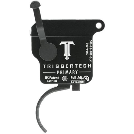 Remington 700 Primary Curved Single Stage Trigger With Bolt Release Black 1.5-4lb Pull