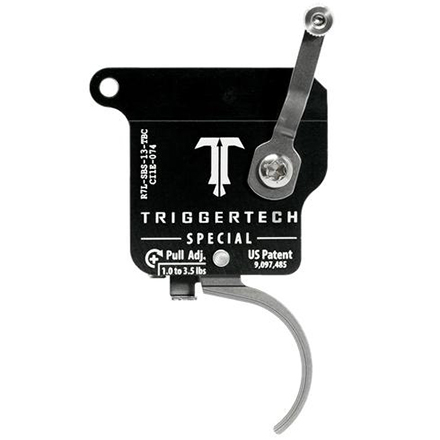 Remington 700 Special Curved Single Stage Trigger With Bolt Release Stainless 1-3.5lb Pull Left Hand