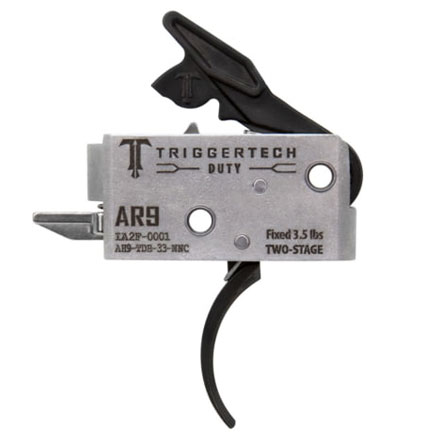 AR9 PCC Duty Style Curved Two Stage Trigger With Black Finish 3.5lb Pull