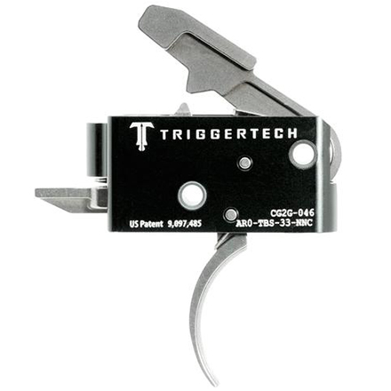 AR-15 Competitive Curved Two Stage Trigger Stainless 3.5lb Fixed Pull