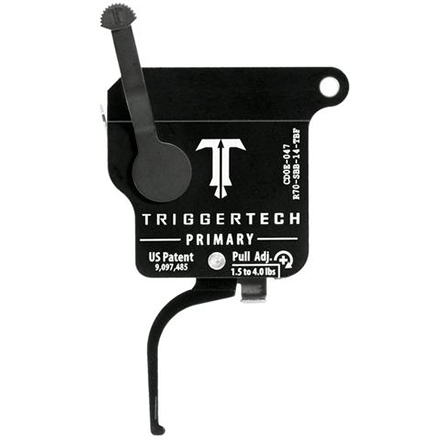 Remington 700 Primary Flat Single Stage Trigger With Bolt Release Black 1.5-4lb Pull