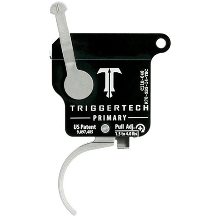 Remington 700 Primary Curved Single Stage Trigger With Bolt Release Stainless 1.5-4lb Pull
