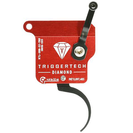 Remington 700 Clone Diamond Pro Curved Single Stage Trigger No Release Black 4-32oz Pull Left Hand