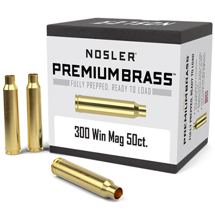 300 Winchester Mag Unprimed Rifle Brass 50 Count