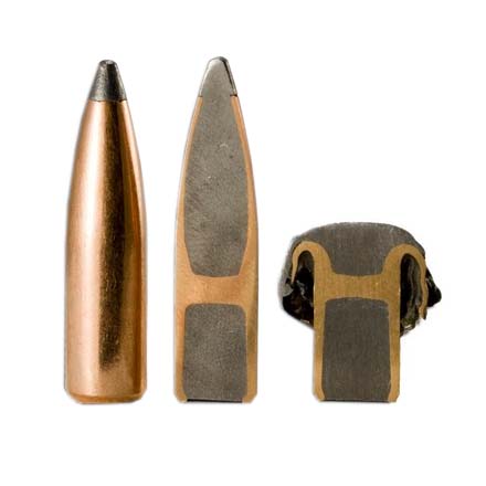 22 Caliber .224 Diameter 60 Grain Spitzer Partition 50 Count