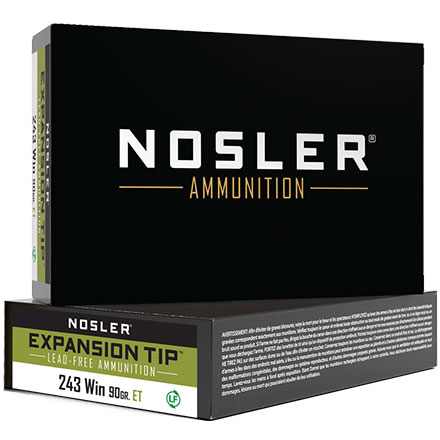 243 Winchester 90 Grain E-Tip  20 Rounds