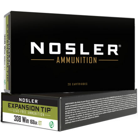 308 Winchester 168 Grain E-Tip 20 Rounds