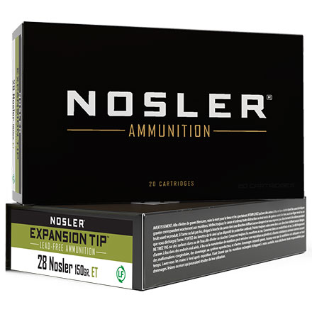 28 Nosler 150 Grain E-Tip 20 Rounds