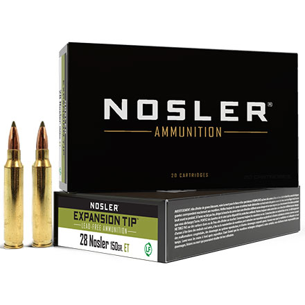 28 Nosler 150 Grain E-Tip 20 Rounds