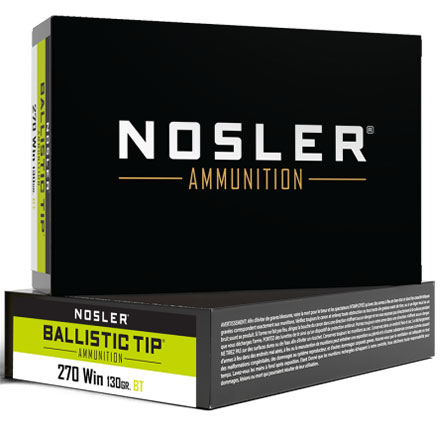 270 Winchester 130 Grain Ballistic Tip 20 Rounds