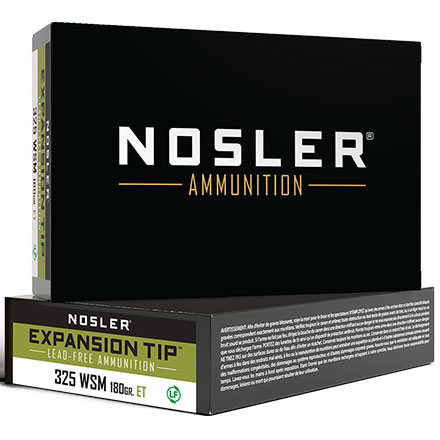 325 Winchester Short Magnum 180 Grain E-Tip 20 Rounds