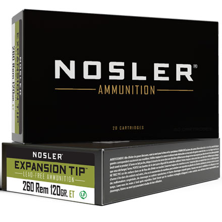 260 Remington 120 Grain E-Tip 20 Rounds