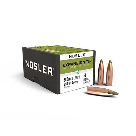 9.3mm .366 Diameter 250 Grain Spitzer E-Tip Lead Free 50 Count