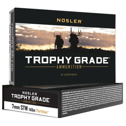 7mm STW 140 Grain Partition Trophy Grade 20 Rounds
