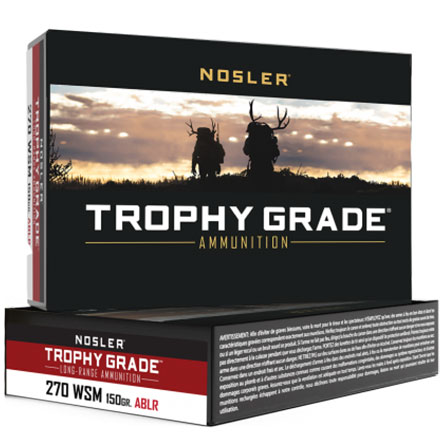 270 Winchester Short Mag (WSM) 150 Grain Long Range AccuBond 20 Rounds