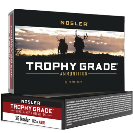 26 Nosler 142 Grain AccuBond Long Range 20 Rounds