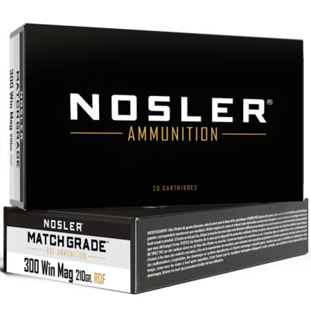 300 Winchester Mag 210 Grain RDF Hollow Point Boat Tail Match Grade 20 Rounds