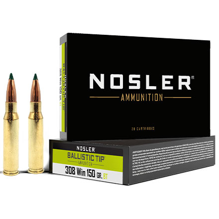 308 Winchester 150 Grain Ballistic Tip 20 Rounds