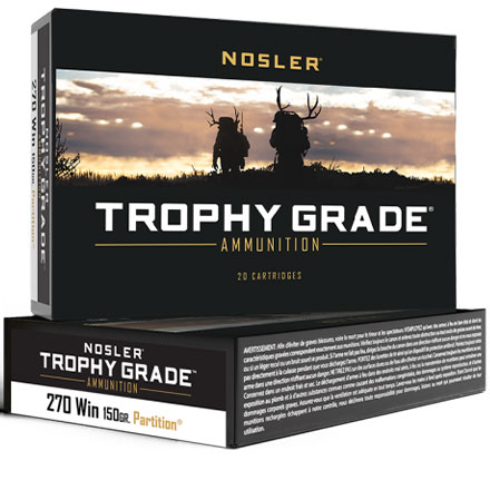 270 Winchester 150 Grain Partition Trophy Grade 20 Rounds
