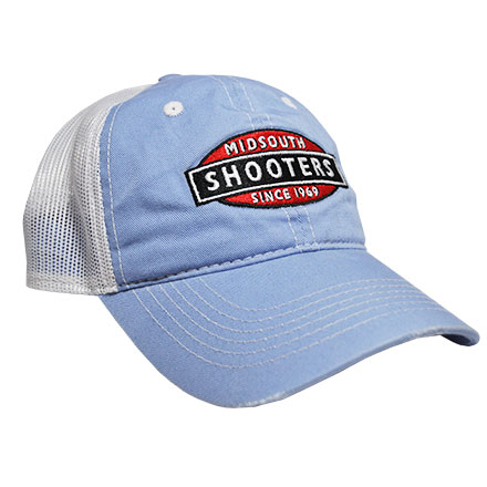 Midsouth Shooters Traditional Hat Light Blue With White Mesh Back