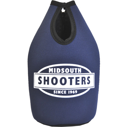 Midsouth Shooters Premium Collapsible Foam 64oz Growler Bottle Zipper Insulator Blue