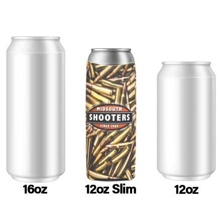 Midsouth Shooters 12oz Slim Bottle Coozie (Load Your Own Ammo)