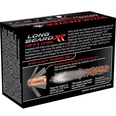 Winchester Long Beard XR 12 Gauge 3" 1-3/4oz #6 Copper Plated Lead Shot 10 Count