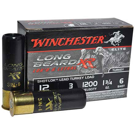 Winchester Long Beard XR 12 Gauge 3" 1-3/4oz #6 Copper Plated Lead Shot 10 Count