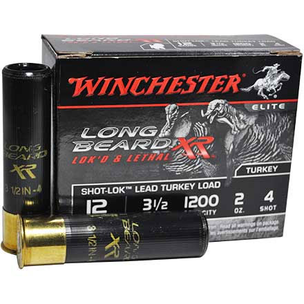 Winchester Long Beard XR 12 Gauge 3-1/2" 2oz #4 Copper Plated Lead Shot 10 Count