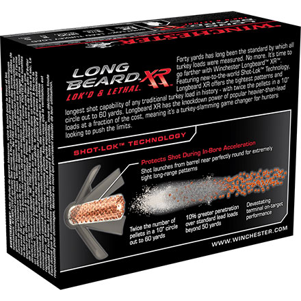 Winchester Long Beard XR 12 Gauge 3-1/2" 2oz #5 Copper Plated Lead Shot 10 Count
