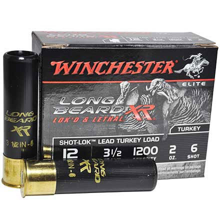 Winchester Long Beard XR 12 Gauge 3-1/2" 2oz #6 Copper Plated Lead Shot 10 Count