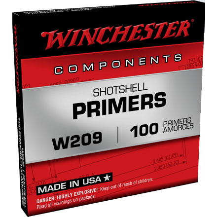 Winchester #209 Shot Shell Primers 1000 Count