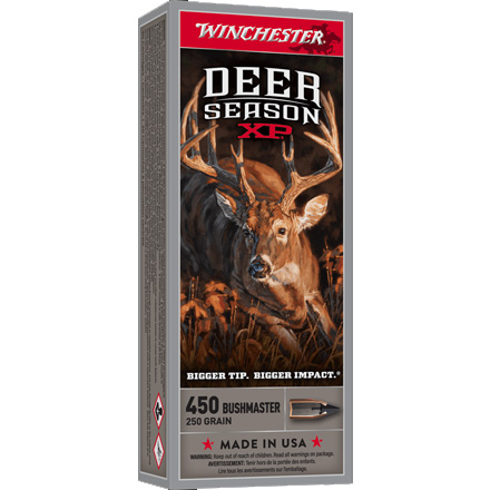 Winchester Deer Season XP 450 Bushmaster 250 Grain Extreme Point 20 Rounds