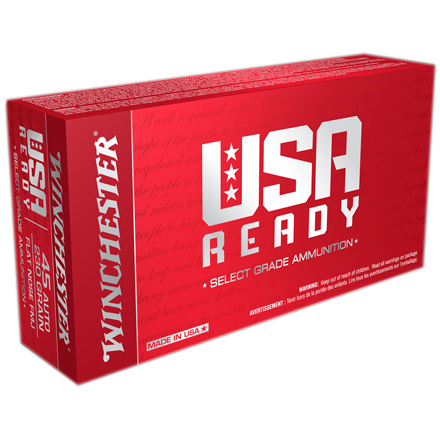 45 Auto 230 Grain USA Ready Full Metal Jacket 50 Rounds