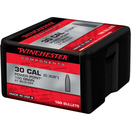 30 Caliber .308 Diameter 150 Grain Power-Point 100 Count