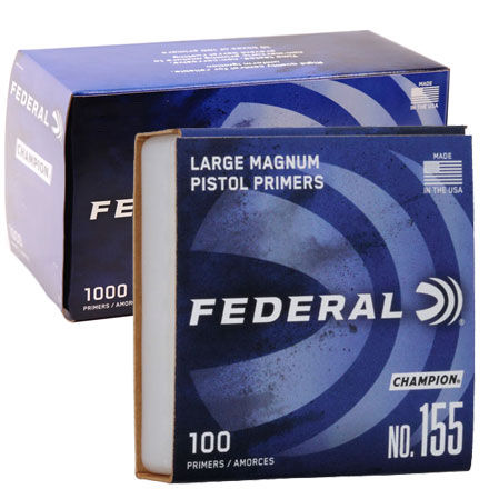 Federal Champion #155 Large Pistol Magnum Primers 1000 Count