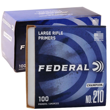 Federal Champion #210 Large Rifle Primers 1000 Count