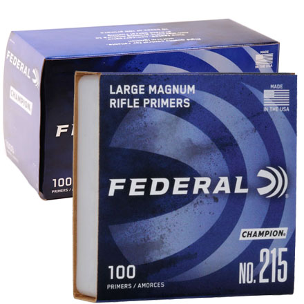 Federal Champion #215 Large Rifle Magnum Primers 1000 Count