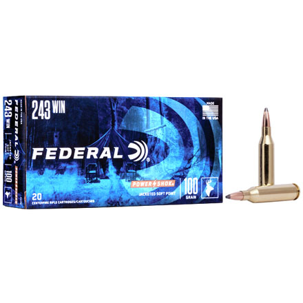 243 Winchester 100 Grain Power-Shok Soft Point 20 Rounds