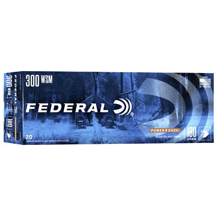 300 Winchester Short Mag (WSM) 180 Grain Power-Shok Soft Point 20 Rounds