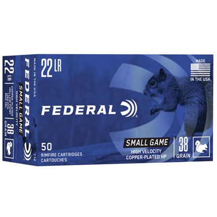 22 LR (Long Rifle) 38 Grain HP Game Shok Hi-Velocity 50 Rounds