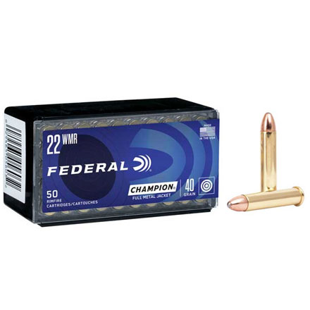 22 WMR 40 Grain Full Metal Jacket 50 Rounds