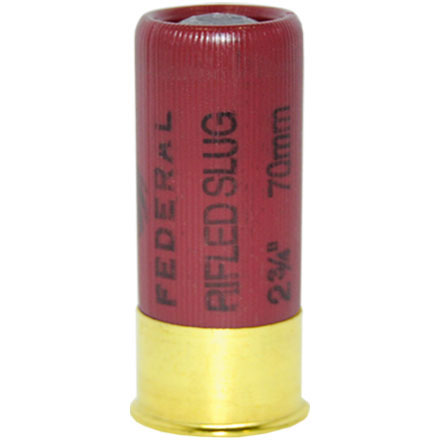 12 Gauge 2-3/4" 1 Oz Hollow Point Rifled Slug 5 Rounds