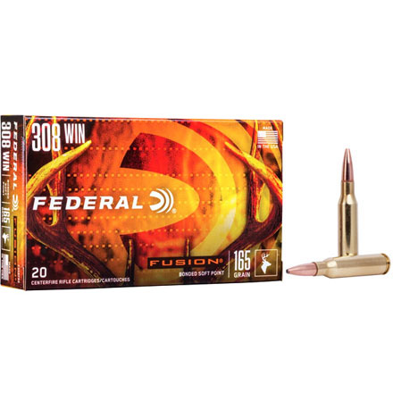 308 Winchester 165 Grain Fusion 20 Rounds