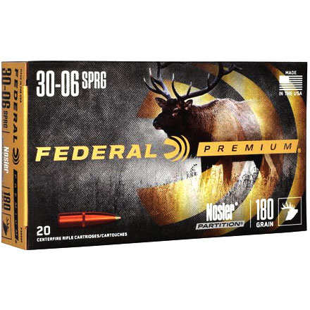 30-06 Springfield 180 Grain Vital-Shok Nosler Partition 20 Rounds