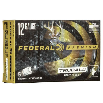 12 Gauge 2-3/4" 1 Oz Premium Vital-Shok Rifled SlugTru-Ball Hollow Point 5 Rounds